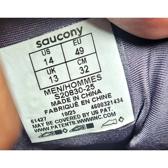 Saucony Ride 16 Men's Size 14 Marigold Lava Orange Athletic Running Shoes - Picture 13 of 13